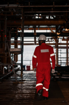 Offshore worker in the oil and gas industry in Angola