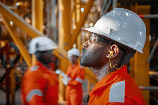 Offshore worker in the oil and gas industry in Angola