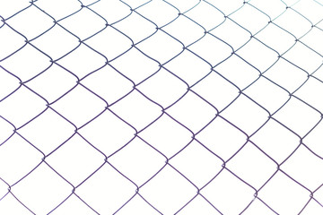 Mesh netting, partial blur, isolate on a white background.