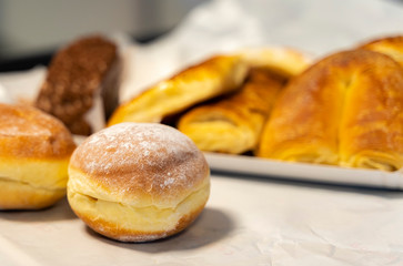 fresh and delicious carneval cakes and sweets from a bakery