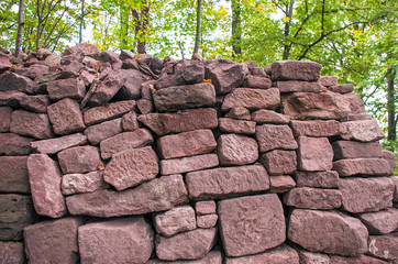 Vieux mur de grès
