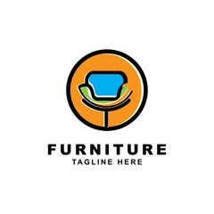 furniture logo design.Symbol and icon of chairs, sofas, tables, and home furnishings