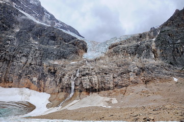 Angel Glacier on Mount Edith Cavell in Jasper National Park