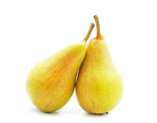 Two ripe pears.