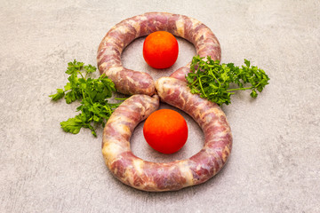 Raw pork sausage