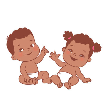 Baby illustrations set. Newborn care and development. 