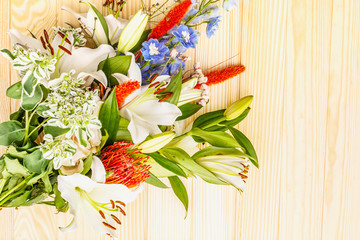 Bouquet of summer festive flowers