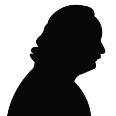 a man head silhouette vector
