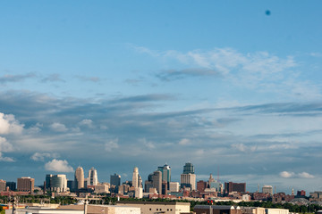 Fototapeta premium Kansas City MO skyline from the north
