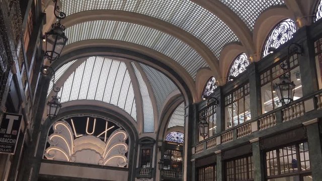 view of the san federico gallery in turin