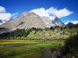 Landscape in the mountains