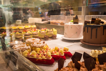 Cakes at bakery in Las Vegas