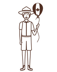 Isolated canada forest ranger design vector illustration