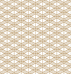 Seamless geometric pattern inspired by Japanese Kumiko ornament.