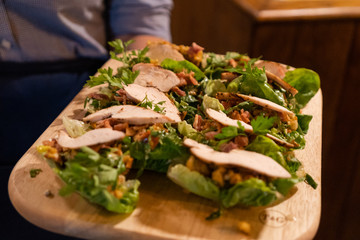 Chicken Caesar Salad Wraps Appetiser Tray  