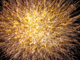 Texture of colored sparks - Fireworks