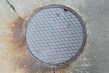 manhole with a cover