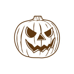 halloween pumpkin. jack o lantern vector illustration
