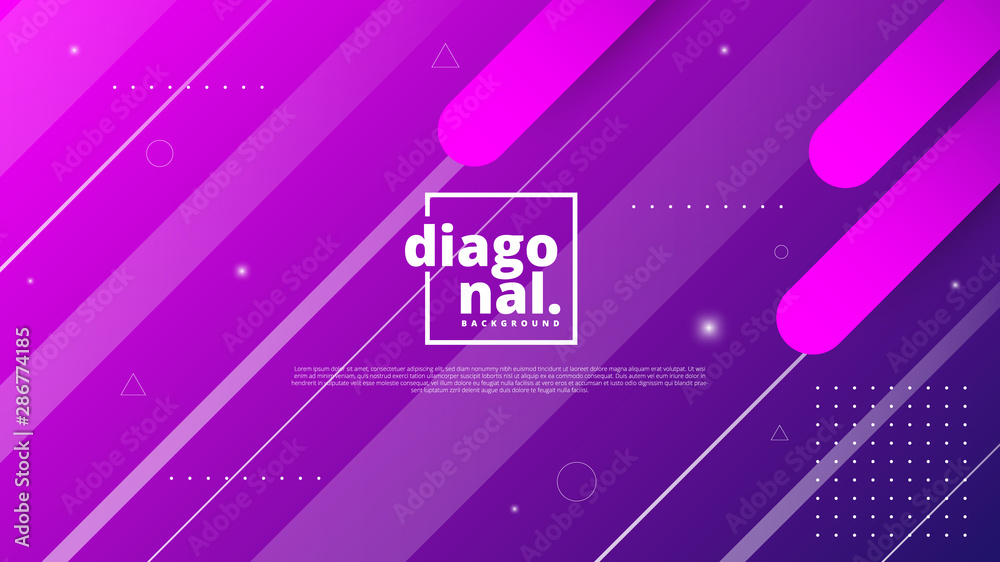 Wall mural modern abstract graphic elements. dynamic colored shapes and waves. abstract gradient banners with f
