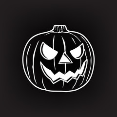halloween pumpkin. jack o lantern vector illustration