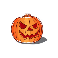 halloween pumpkin. jack o lantern vector illustration