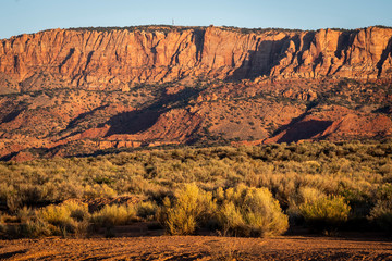 View of cliff face in Monument Valley Utah, USA