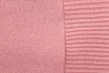 Fototapeta premium Pink fabric fiber texture close up
