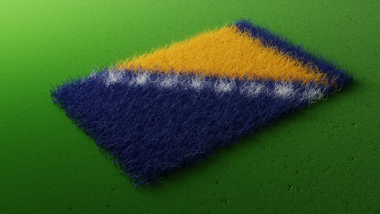  Bosnia And Herzegovina Flag, Bosnia National Colors Background  <<3D Rendering>>