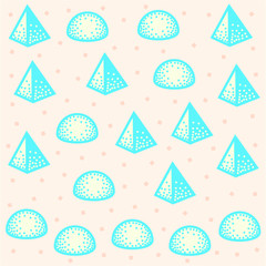 Bright and colourful Retro Vintage geometric pattern. Perfect for fashion, wallpapers, print material 