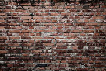 A grungy brick wall texture