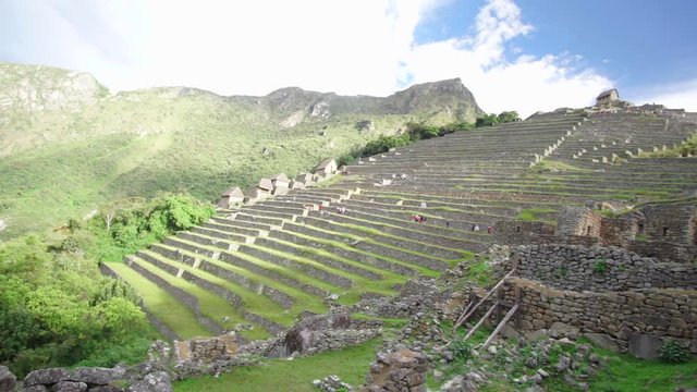 Terraces in Machu P&iacute;chu