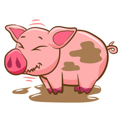 pig vector graphic clipart