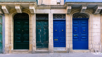 Old and weathered doors of Malta