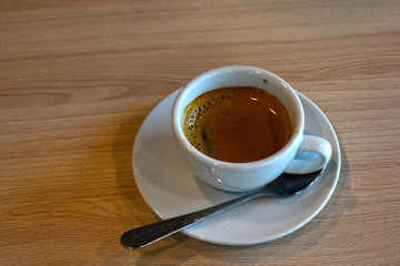 Hot coffee mellow With relaxing, stressful, drinking coffee