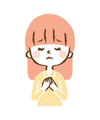 Illustration that women are worried