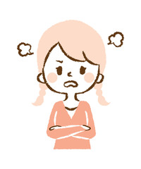 Illustration of woman getting angry