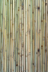 texture of decorative bamboo fence wall