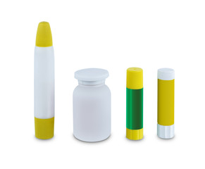 Glue stick isolated on white background