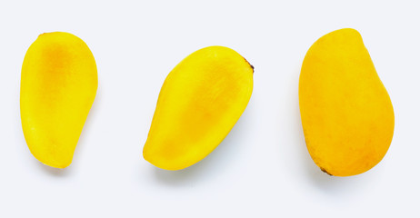 Tropical fruit, Mango  on white background.