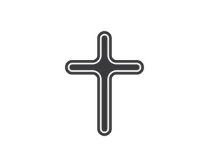 Obraz premium cross icon vector illustration design