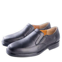 shoe or black color men's shoes on a background.