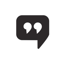 quote icon vector design template 