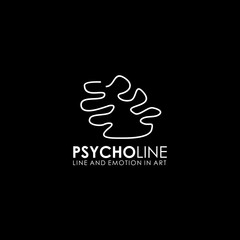 Psychology line art emotion vector template