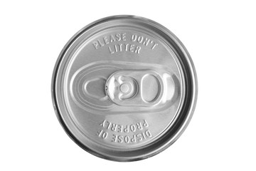 Top view can of bottle
