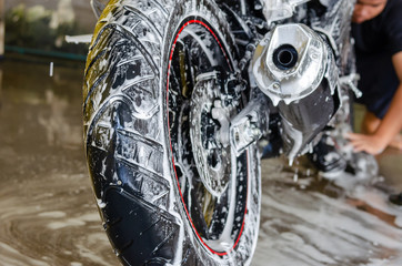 Motorcycle wash