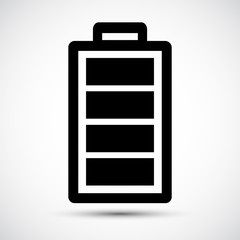 Battery Icon Sign Isolate on white Background,Vector Illustration