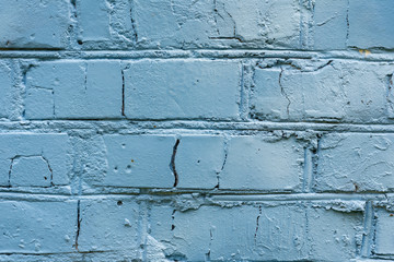 Texture of a brick wall with cracks and scratches which can be used as a background