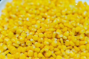 Fried corn with butter and seasonings