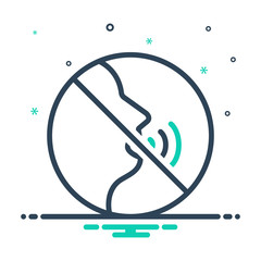 mix icon for quietly silently 