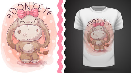 Pretty donkey - idea for print t-shirt